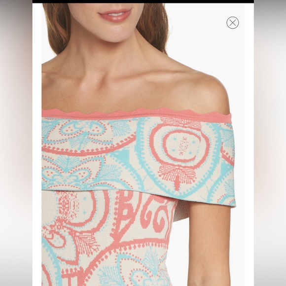 NEW Foxiedox Winnie off shoulder mini dress multi color - Picture 3 of 15